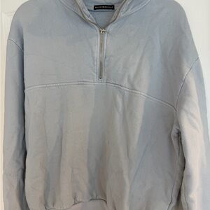 Brandy Melville Sky Blue Half-Zip Hoodie